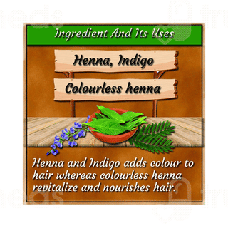 Indus Valley Bio Organic Henna Hair Color Soft Black Powder 100 GM