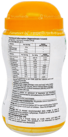 Fibapure Lc Orange Flavour Powder 95gm