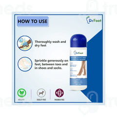 Dr Foot Odor Fighting Foot Powder 100 Gm