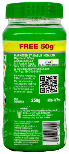 Dabur Glucose D 200Gm + 50Gm Free