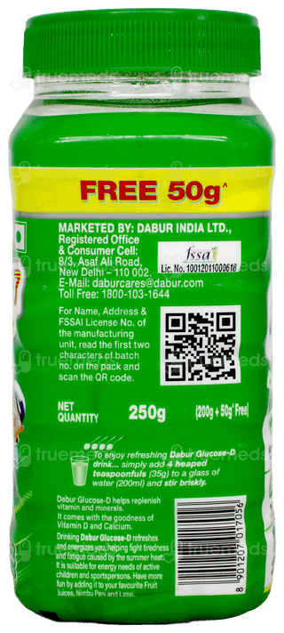 Dabur Glucose D 200Gm + 50Gm Free