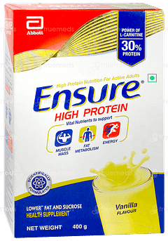 Ensure High Protein Vanilla Flavour Refill Powder 400gm