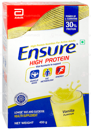 Ensure High Protein Vanilla Flavour Refill Powder 400gm