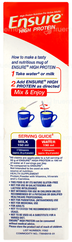 Ensure High Protein Vanilla Flavour Refill Powder 400gm