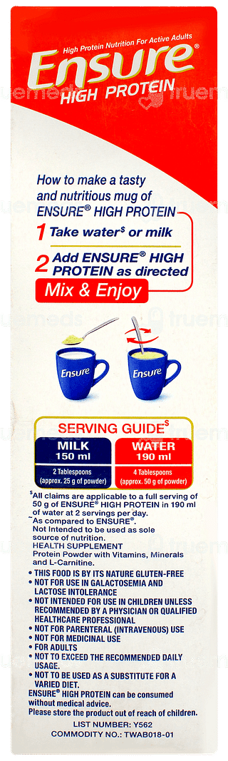 Ensure High Protein Vanilla Flavour Refill Powder 400gm