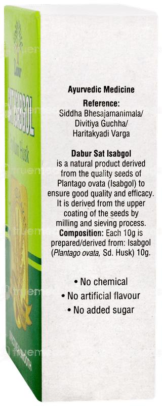 Dabur Sat Isabgol Psyllium Husk 45gm