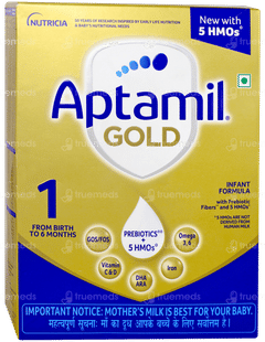 Aptamil Gold 1 From Birth To 6 Months Infant Formula With Prebiotic Fibers Refill Powder 400gm