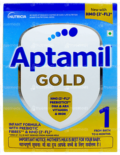 Aptamil Gold 1 From Birth To 6 Months Infant Formula With Prebiotic Fibers Refill Powder 400gm Aptamil Gold 1 From Birth To 6 Months Infant Formula With Prebiotic Fibers Refill Powder 400gm