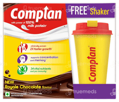 Complan New Royale Chocolate Flavour Refill Powder 500Gm With Sipper Free Complan New Royale Chocolate Flavour Refill Powder 500Gm With Sipper Free