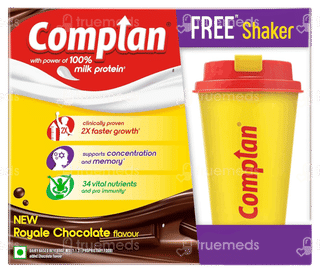 Complan New Royale Chocolate Flavour Refill Powder 500Gm With Sipper Free