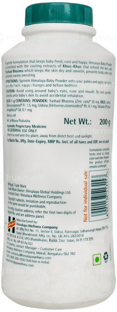 Himalaya Baby Powder 200gm With Refreshing Baby Soap 75gm Free