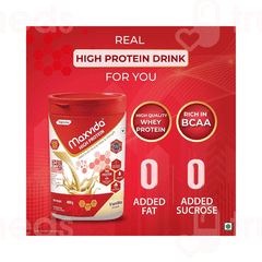 Maxvida High Protein Vanilla Flavour Zero Added Sugars Powder Jar 400Gm