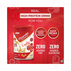 Maxvida High Protein Vanilla Flavour Zero Added Sugars Powder Jar 400Gm