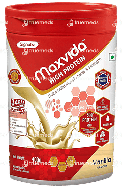 Maxvida High Protein Vanilla Powder 400 GM