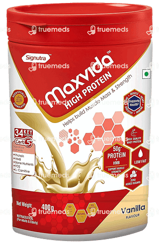 Maxvida High Protein Vanilla Powder 400 GM