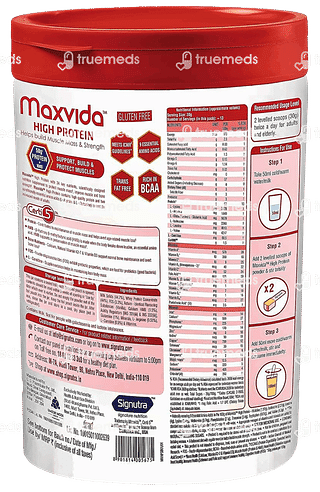 Maxvida High Protein Vanilla Powder 400 GM