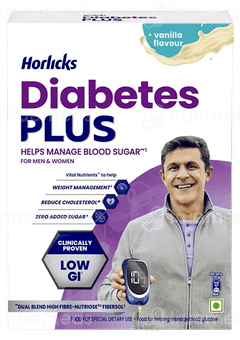 Horlicks Diabetes Plus Vanilla Flavour 200Gm Horlicks Diabetes Plus Vanilla Flavour 200Gm