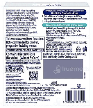 Horlicks Diabetes Plus Vanilla Flavour 200Gm