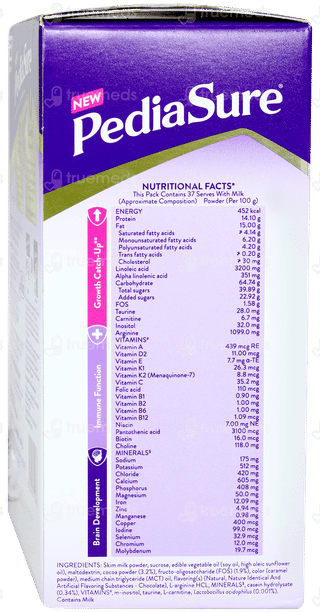 New Pediasure Nutrition For Kids Growth Chocolate Flavour Powder 1000 GM