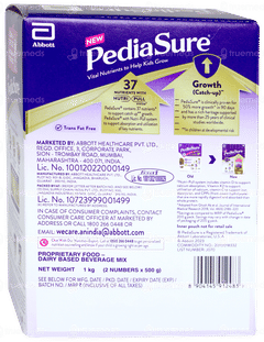 New Pediasure Nutrition For Kids Growth Chocolate Flavour Powder 1000 GM