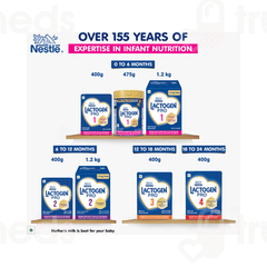 Nestle Lactogen Pro 1 Upto 6 Months Infant Formula With Probiotic Powder Jar 400gm