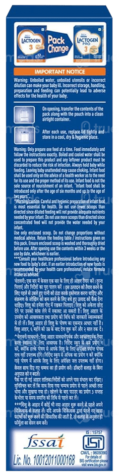 Nestle Lactogen Pro 3 After 12 Months Upto 18 Months Follow Up Formula Powder Powder 400gm