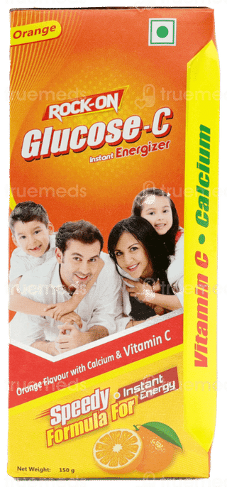 Rock On Glucose C Orange Flavour Powder 150 Gm