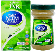 Geofit Jnk Jamun Neem Karela No Sugar Added Powder 200gm Geofit Jnk Jamun Neem Karela No Sugar Added Powder 200gm
