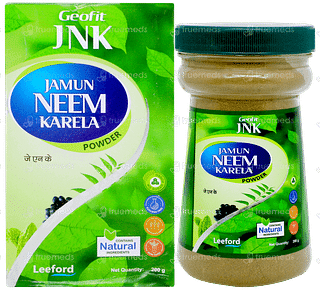 Geofit Jnk Jamun Neem Karela No Sugar Added Powder 200gm