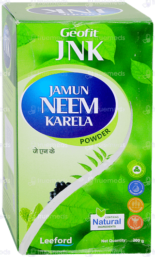 Geofit Jnk Jamun Neem Karela No Sugar Added Powder 200gm