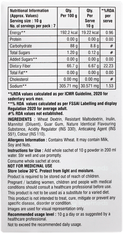Fibrelite Orange Flavour Powder 10gm