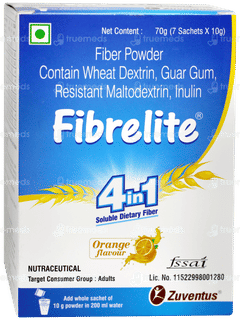 Fibrelite Orange Flavour Powder 10gm