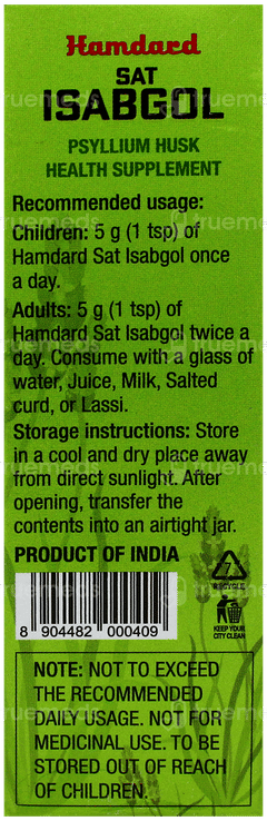 Hamdard Sat Isabgol Psyllium Husk 50gm