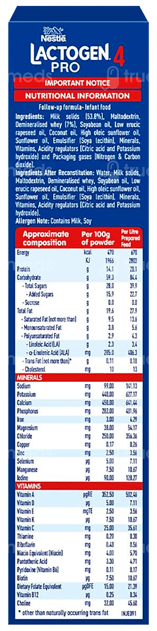 Nestle Lactogen Pro Stage 4 Refill Powder 400gm