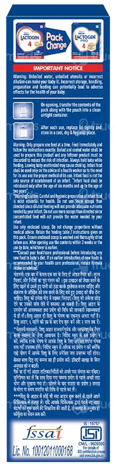 Nestle Lactogen Pro 4 After 18 Months Upto 24 Months Follow Up Formula Refill Powder 400gm