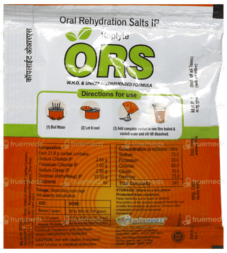 Koplyte Ors Orange Flavour Sachet 21.8Gm
