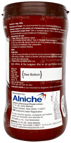 Albuzest Hepa Vanilla Flavour Sugar Free Powder 400gm