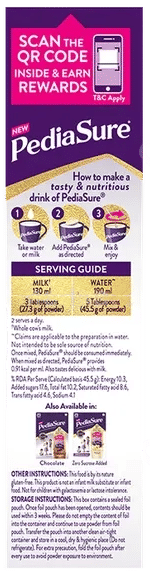 Pediasure New Vanilla Flavour Refill Powder 200Gm