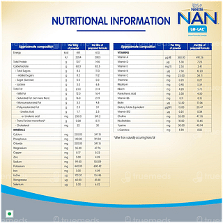 Nestle Nan Lo Lac Infant Formula Refill Powder 400gm