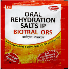 Biotral Ors Orange Flavour Powder 21.8Gm
