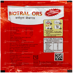 Biotral Ors Orange Flavour Powder 21.8Gm