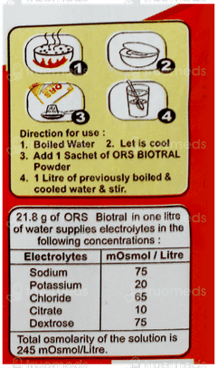 Biotral Ors Orange Flavour Powder 21.8Gm