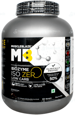 Muscleblaze Biozyme Iso Zero Low Carb Ice Cream Chocolate Flavour Powder 2kg