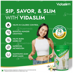 Vidaslim Vanilla Elixir Flavour Powder Jar 400gm Vidaslim Vanilla Elixir Flavour Powder Jar 400gm