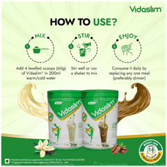 Vidaslim Vanilla Elixir Flavour Powder Jar 400gm Vidaslim Vanilla Elixir Flavour Powder Jar 400gm