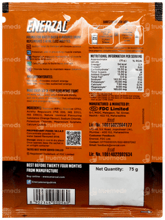 Enerzal Orange Flavour Powder 75gm