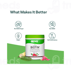 Oziva Plant Based Biotin 10000mcg Lemon Flavour For Stronger Hair And Healthier Skin Powder 125gm Oziva Plant Based Biotin 10000mcg Lemon Flavour For Stronger Hair And Healthier Skin Powder 125gm