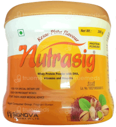 Nutrasig Kesar Pista Flavour Powder 300Gm Nutrasig Kesar Pista Flavour Powder 300Gm