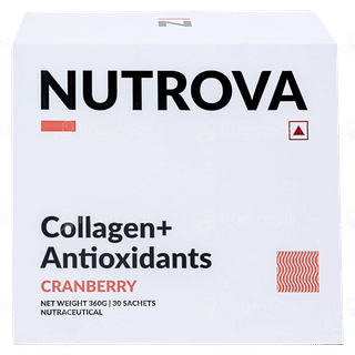 Nutrova Collagen + Antioxidants Cranberry Flavour 12Gm Pack Of 30 Sachet