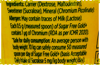 Sugar Free Gold+ Sweetener 100Gm